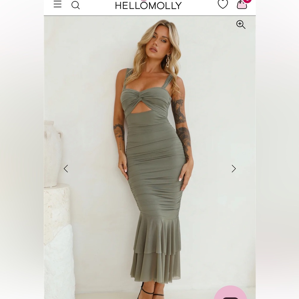 Hello Molly Sage Green dress